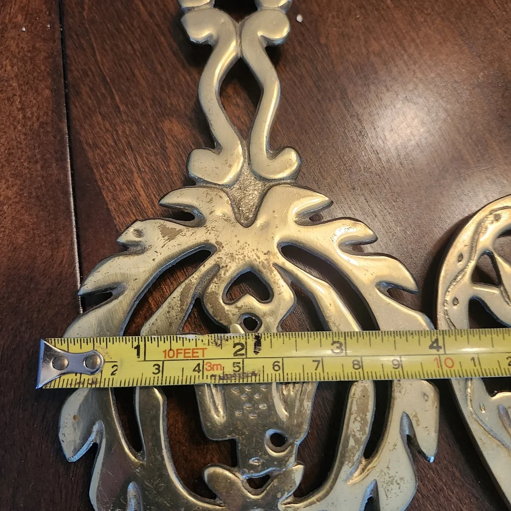 Set Of Two Brass Trivets